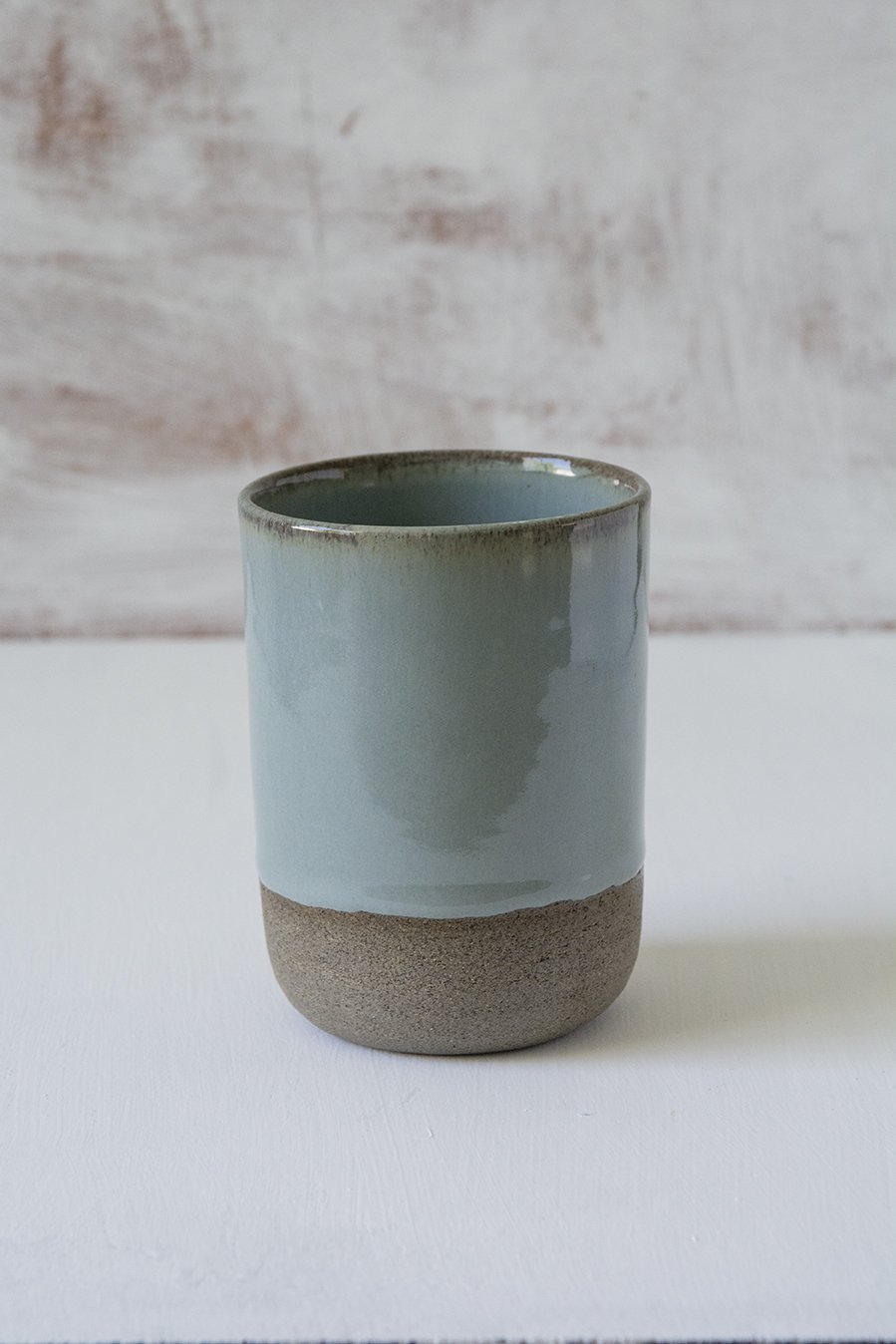 Big Ceramic Tumblers, 10 / 13.5 / 17 fl. oz -slate blue