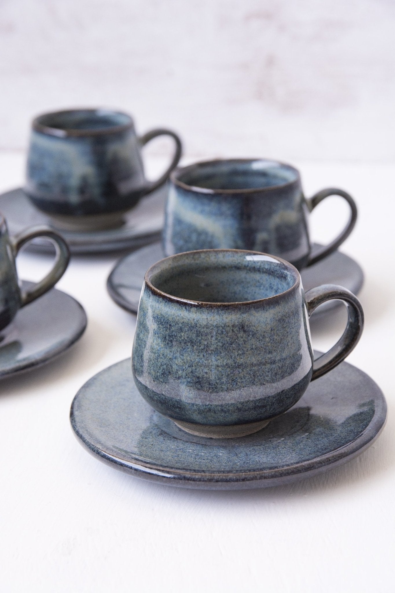 Blue Ceramic Espresso Cups - RAMIREZ ZANOTTY- cup