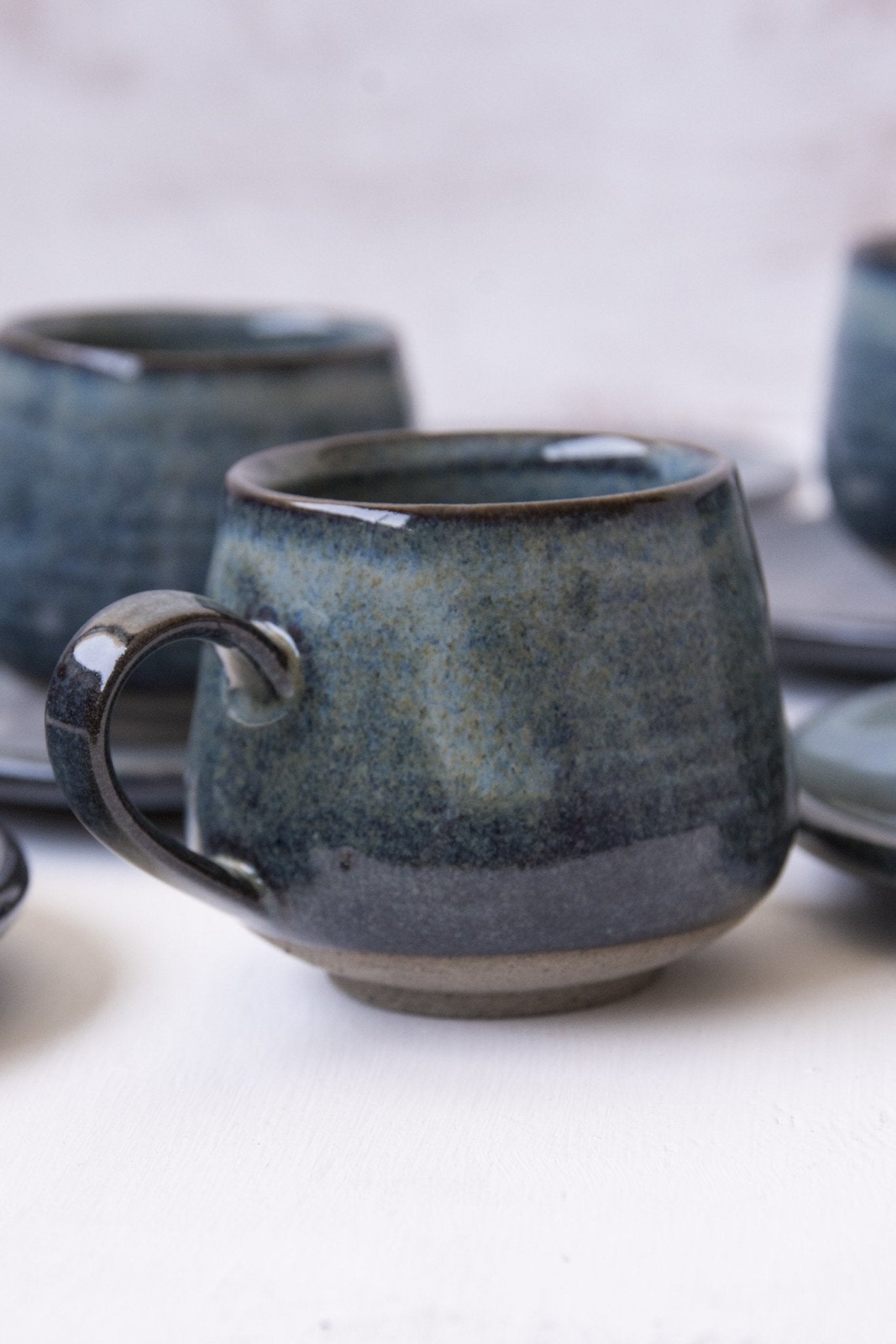 Blue Ceramic Espresso Cups - RAMIREZ ZANOTTY- cup