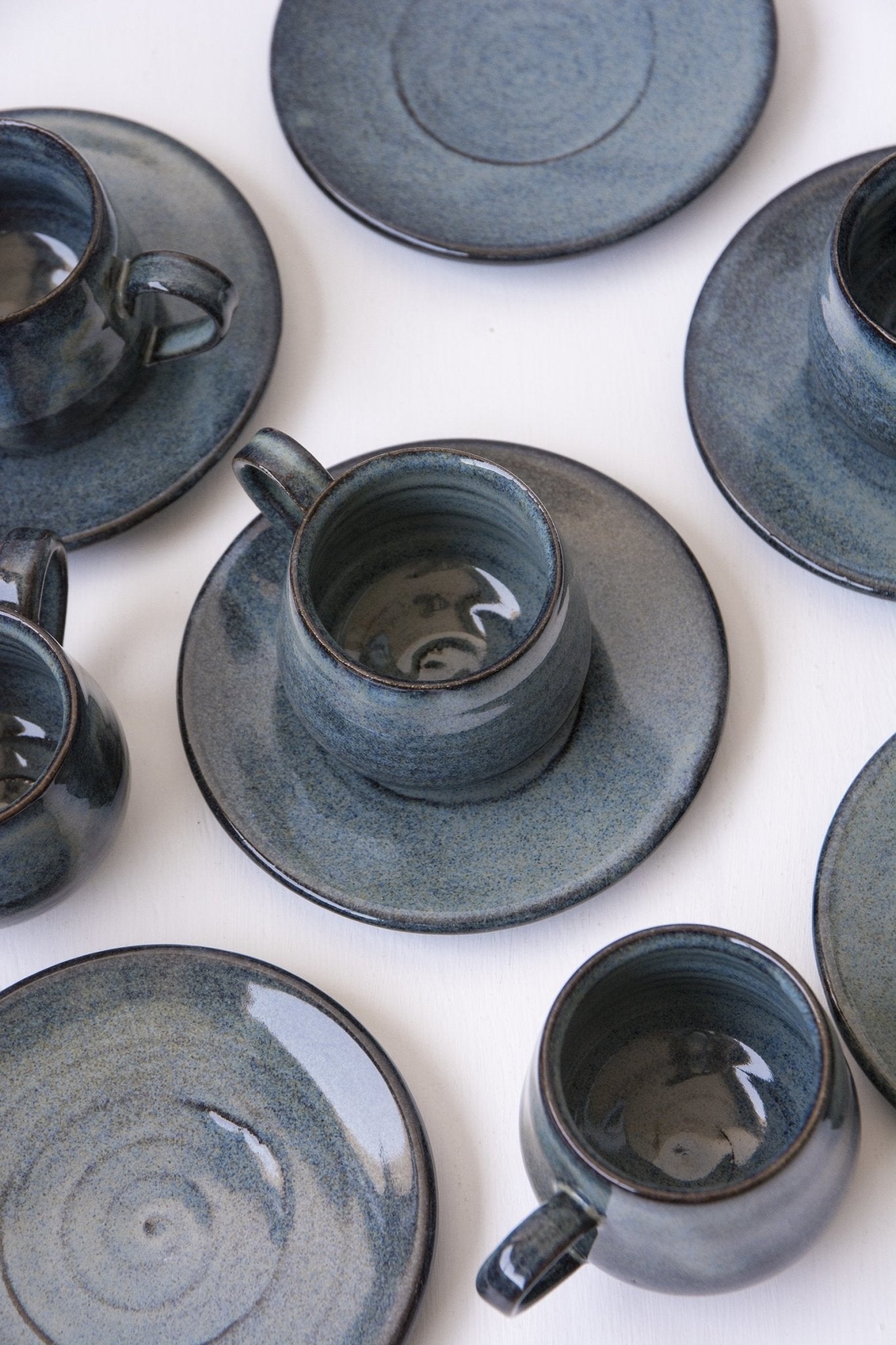 Blue Ceramic Espresso Cups - RAMIREZ ZANOTTY- cup