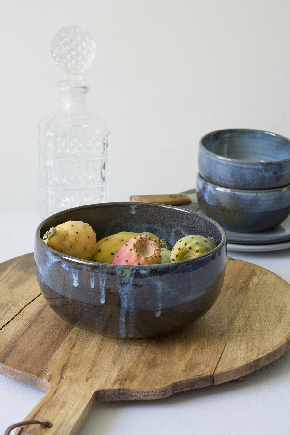 Blue Ceramic Salad Bowl - RAMIREZ ZANOTTY - Bowl