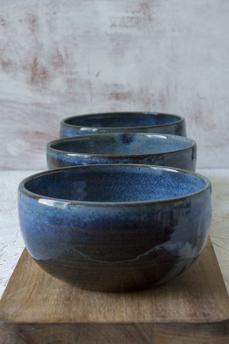 Blue Ceramic Soup Bowl - RAMIREZ ZANOTTY - Bowl