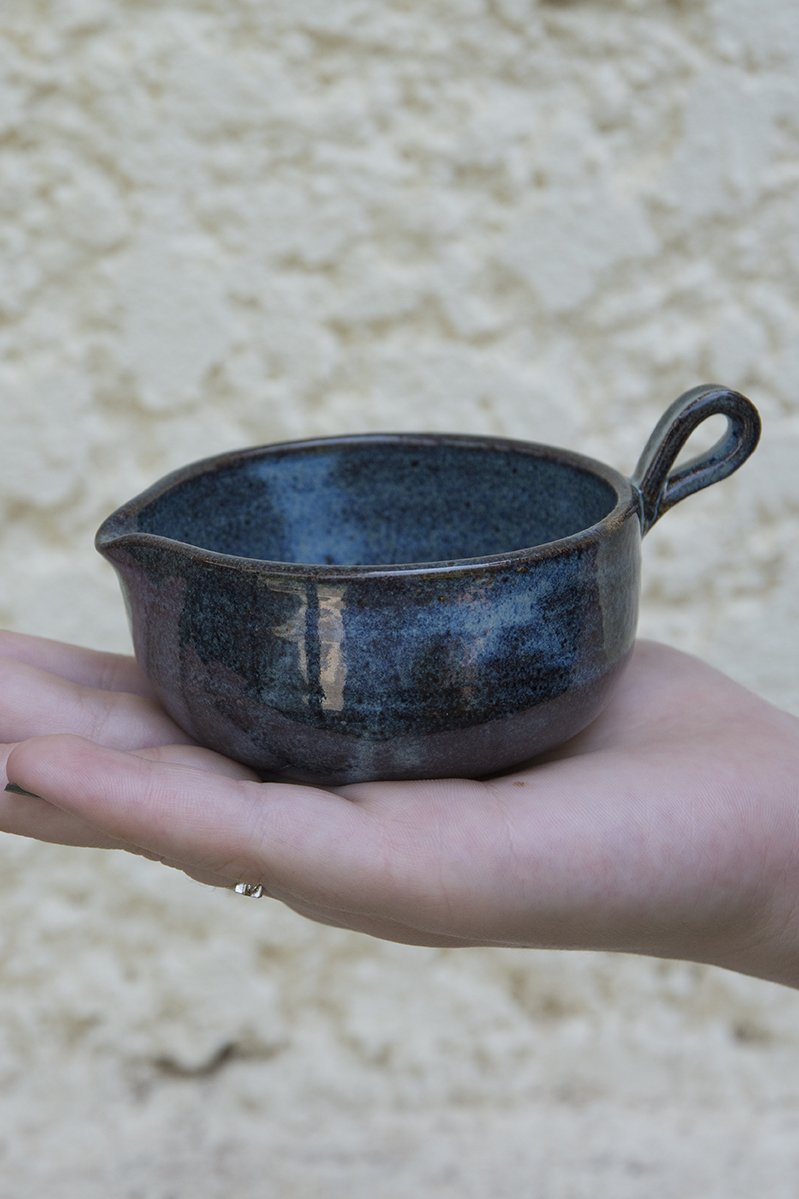 Blue Pottery Tea Bag Dish - RAMIREZ ZANOTTY - Bowl