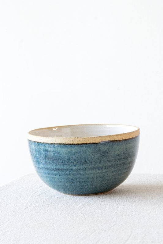 Ceramic Blue & White Bowl - RAMIREZ ZANOTTY- Bowl
