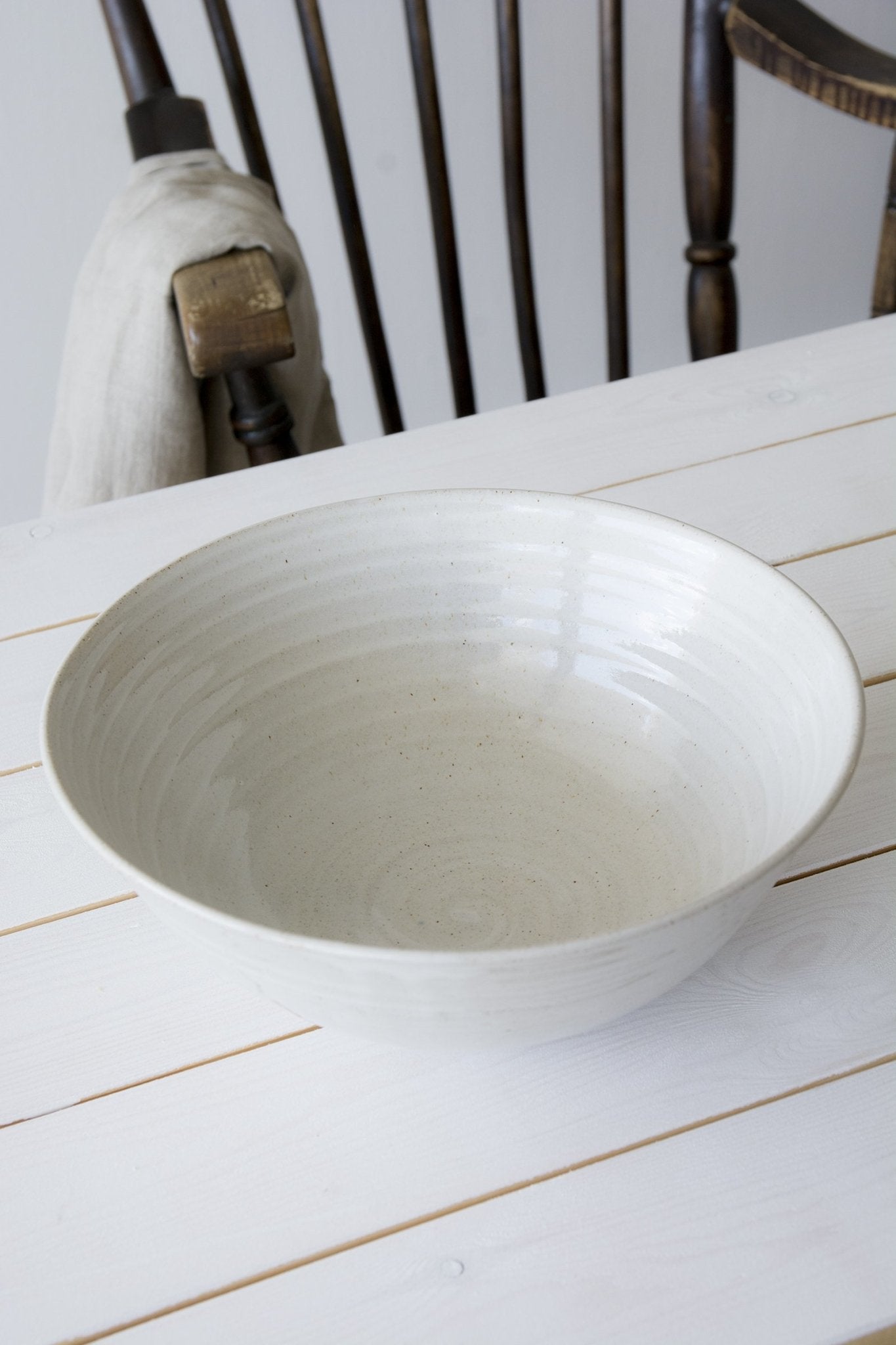 Ceramic Large Blue Salad Bowl - RAMIREZ ZANOTTY- Bowl
