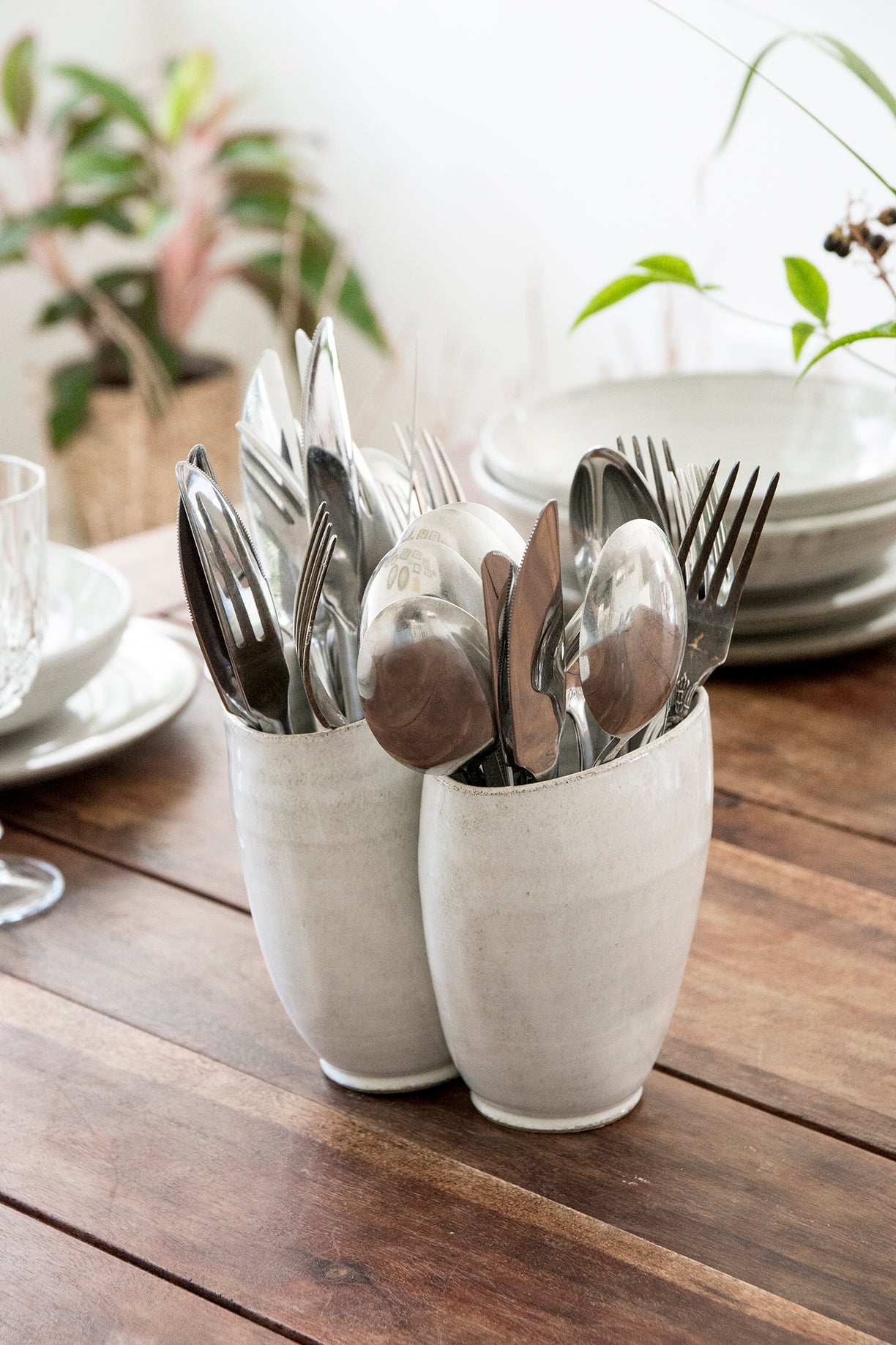 Ceramic Utensil Crock - RAMIREZ ZANOTTY- Utensil Holder