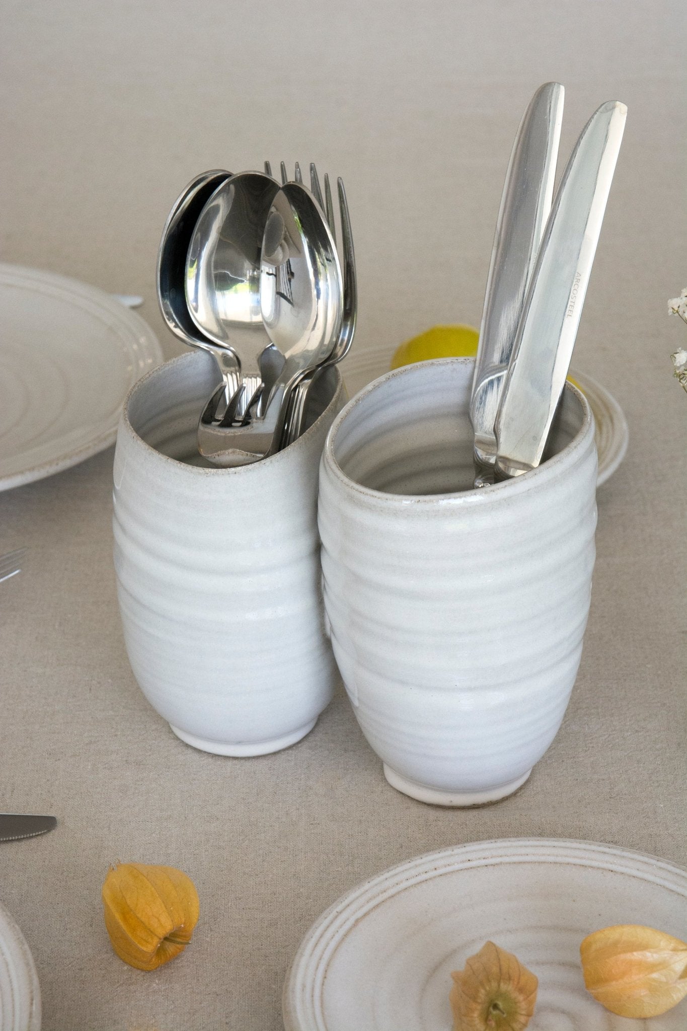 Ceramic Utensil Crock - RAMIREZ ZANOTTY- Utensil Holder