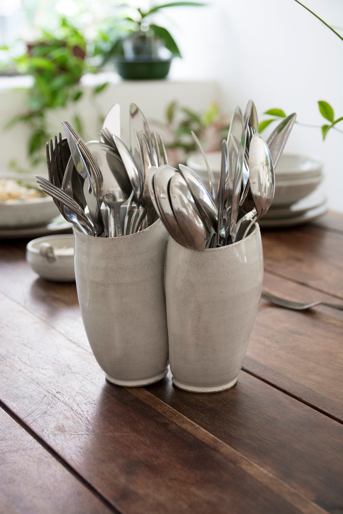 Ceramic Utensil Crock - RAMIREZ ZANOTTY- Utensil Holder