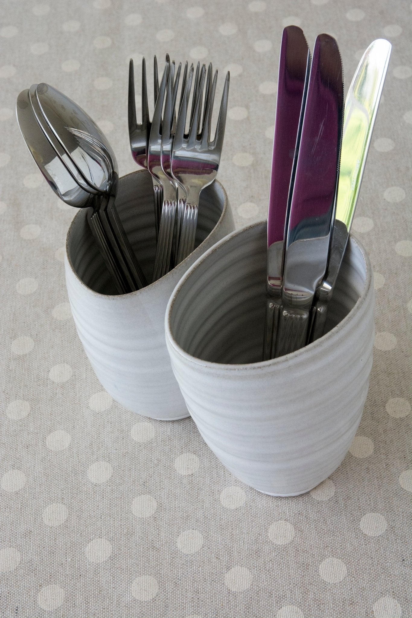 Ceramic Utensil Crock - RAMIREZ ZANOTTY- Utensil Holder