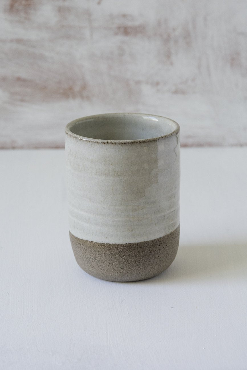 Stoneware Ceramic Tumblers, 10 fl. oz - RAMIREZ ZANOTTY - Mugs and Cups white