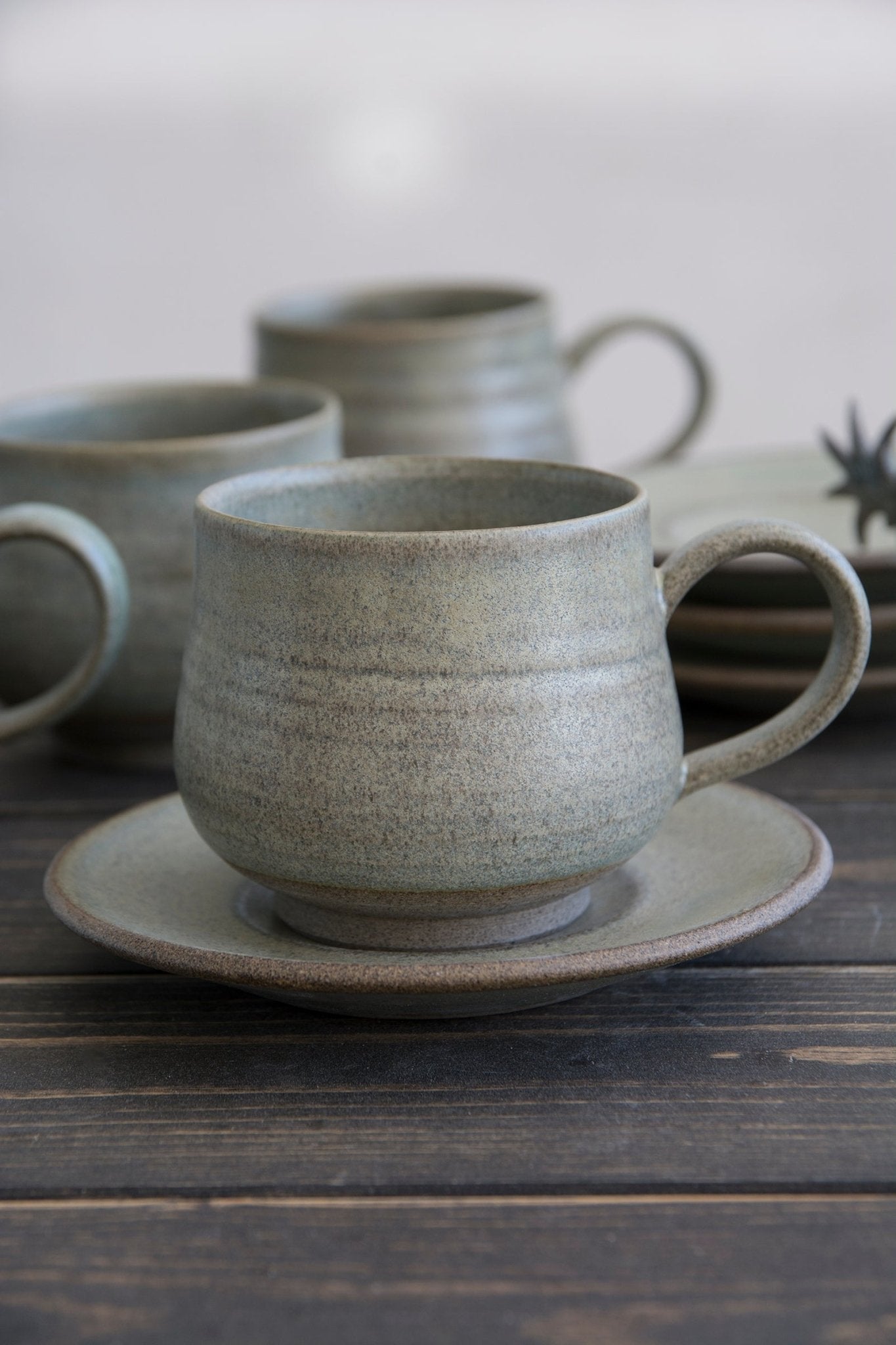 Green Sage Cappuccino Cup, 5 fl. oz - RAMIREZ ZANOTTY- Mug