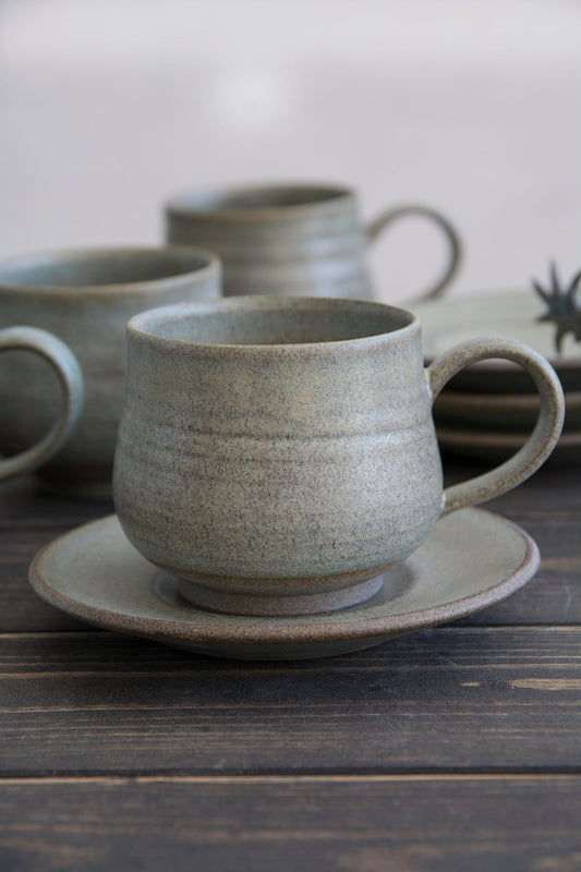 Green Sage Cappuccino Cup, 5 fl. oz - RAMIREZ ZANOTTY- Mug