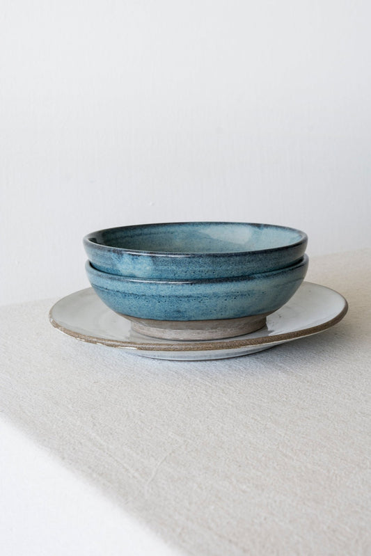 Handcrafted Ceramic Blue Bowl - RAMIREZ ZANOTTY- Bowl