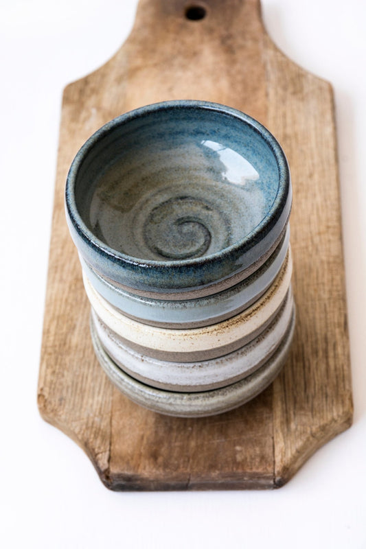Handcrafted Pottery Rustic Small Snack Bowls - RAMIREZ ZANOTTY- Bowl