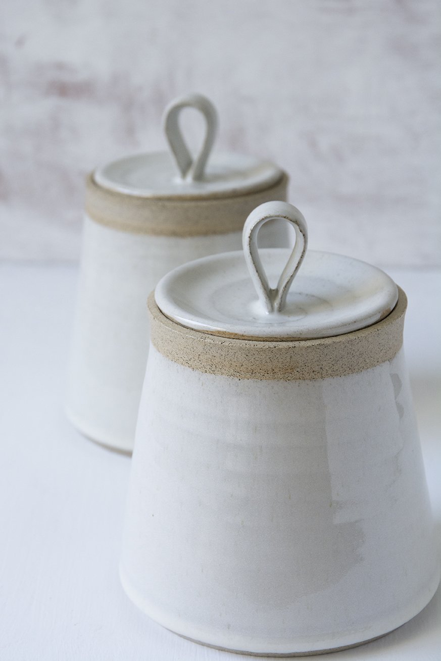 Handmade Ceramic Kitchen Canister - RAMIREZ ZANOTTY - canister