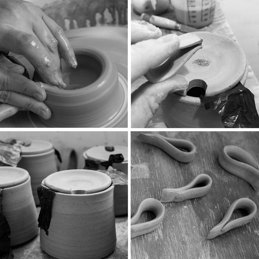 Handmade Pottery Wheel Thrown Honey Gift Pot - RAMIREZ ZANOTTY