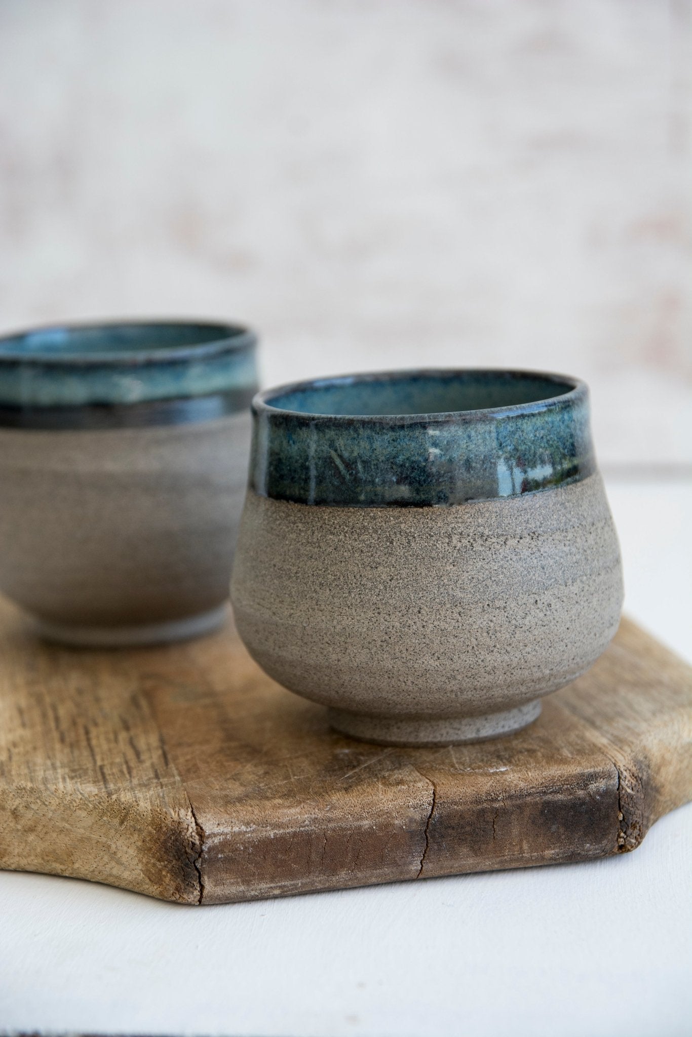 Handmade Rustic Pottery Wine Tumblers - RAMIREZ ZANOTTY- Mugs and Cups