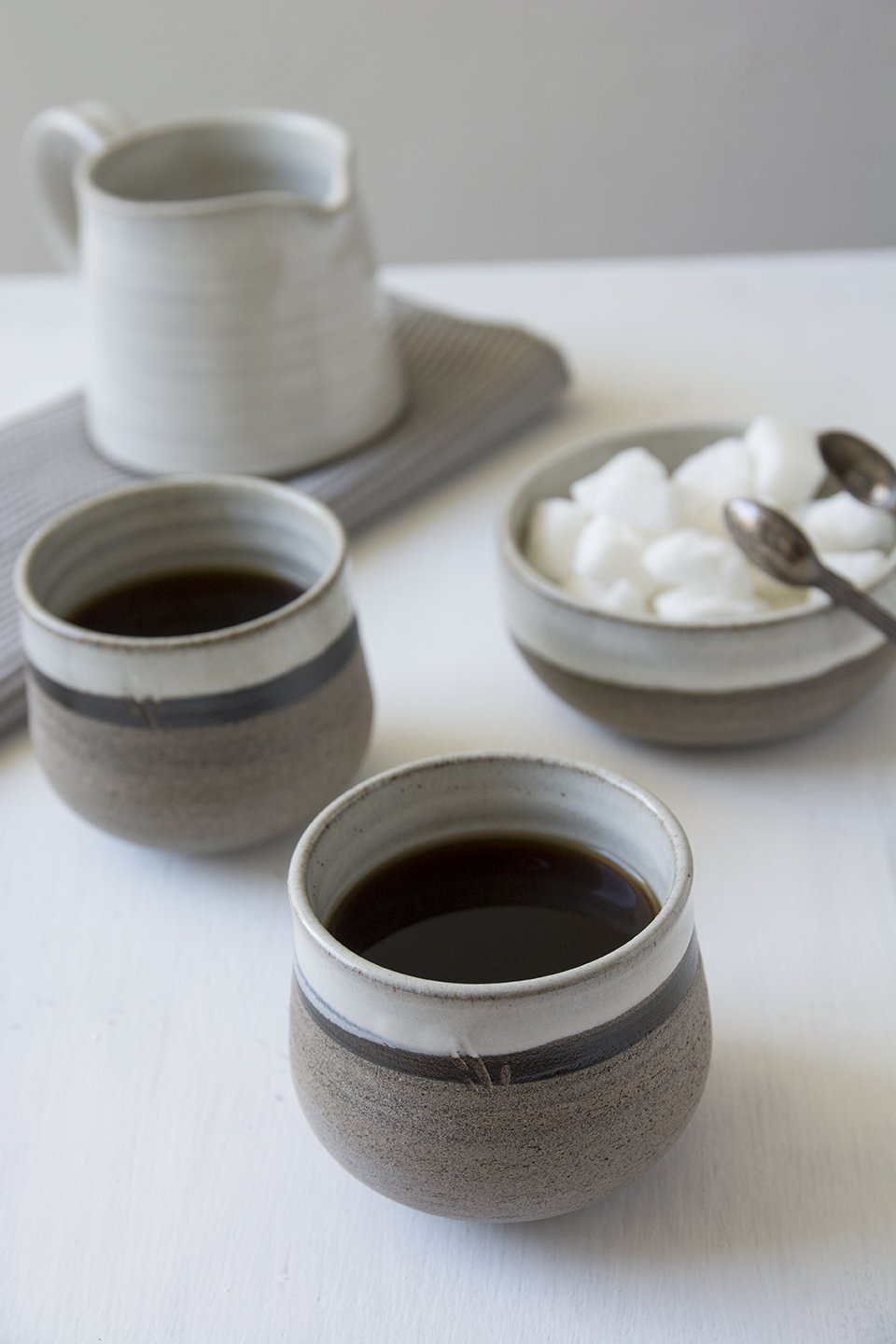 Handmade Rustic Pottery Wine Tumblers - RAMIREZ ZANOTTY- Mugs and Cups