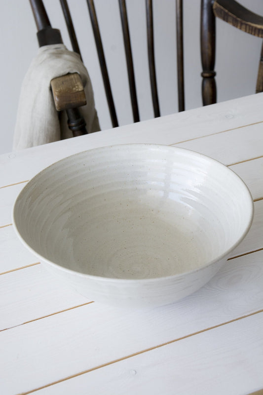 Large White Bowl - RAMIREZ ZANOTTY- Bowl