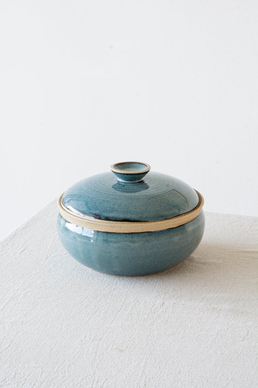 Lidded Round Ceramic Casserole Dish - RAMIREZ ZANOTTY- Casserole Dish