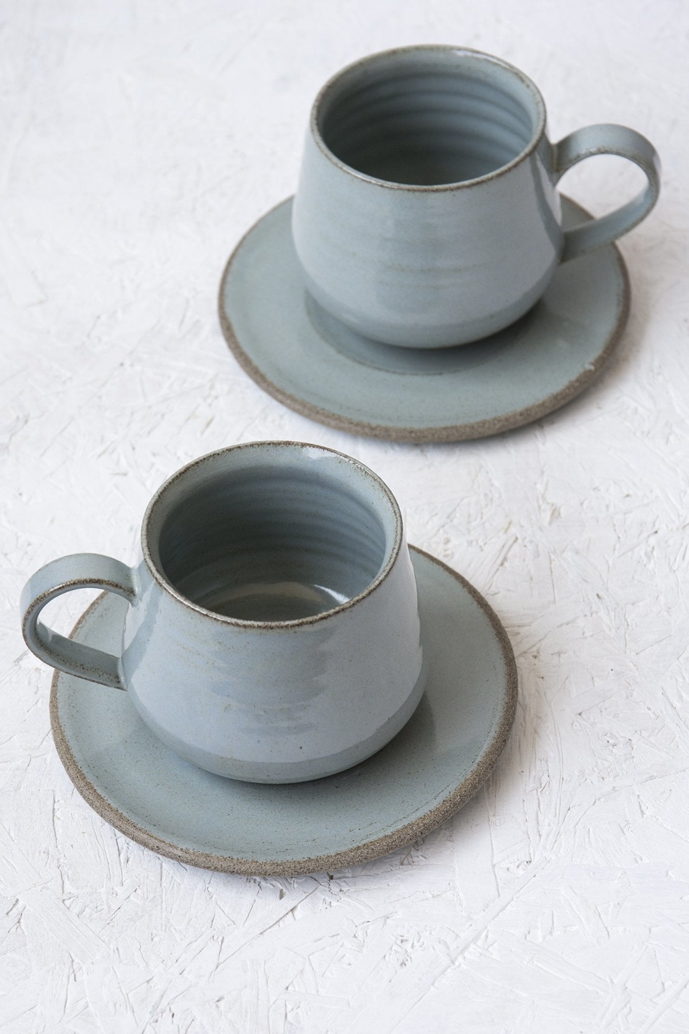 Light Blue Cappuccino Cup and Saucer, 11 fl. oz - RAMIREZ ZANOTTY - cup