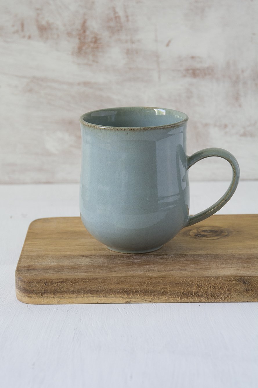 Light Blue Pottery Mug, 10 fl oz - RAMIREZ ZANOTTY - Mugs and Cups