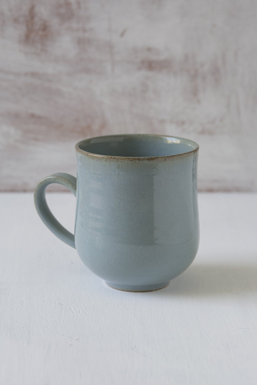 Light Blue Pottery Mug, 10 fl oz - RAMIREZ ZANOTTY - Mugs and Cups