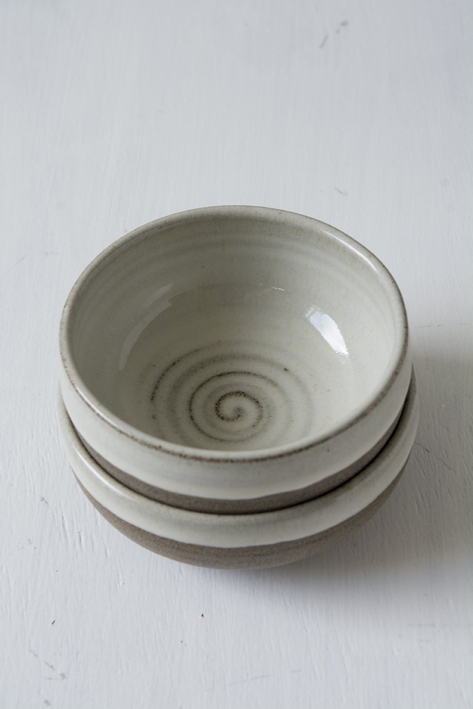 Mini White Farmhouse Pottery Serving Bowls - RAMIREZ ZANOTTY - Bowl