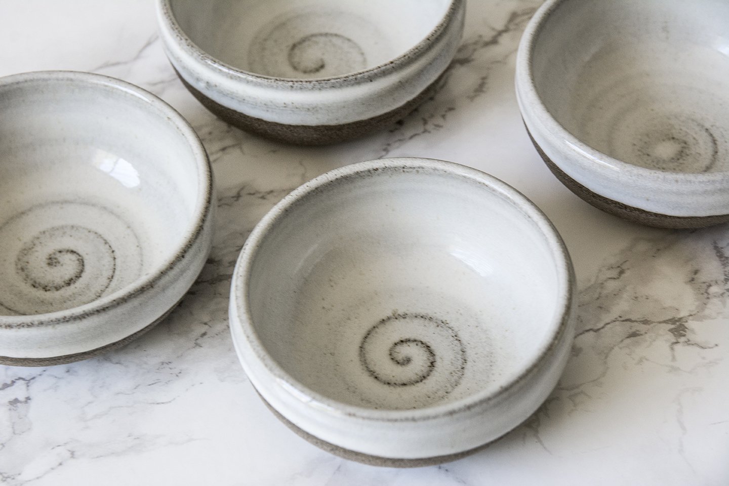 Mini White Farmhouse Pottery Serving Bowls - RAMIREZ ZANOTTY - Bowl