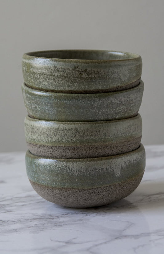 Pottery Dipping Bowls, Sage Green Glaze - RAMIREZ ZANOTTY - Bowl