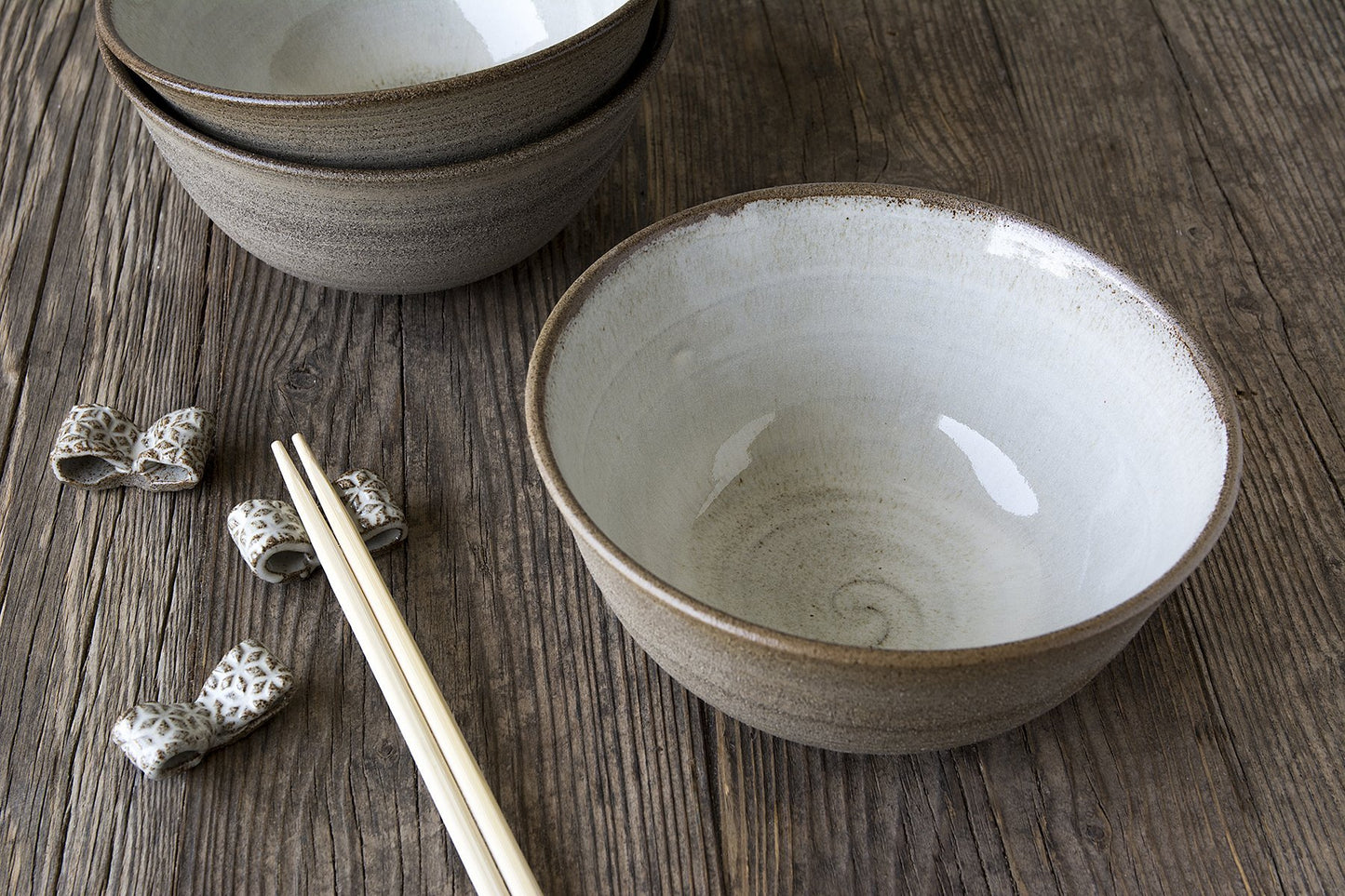 Pottery Ramen Bowl with Chopsticks Rest - RAMIREZ ZANOTTY - Bowl