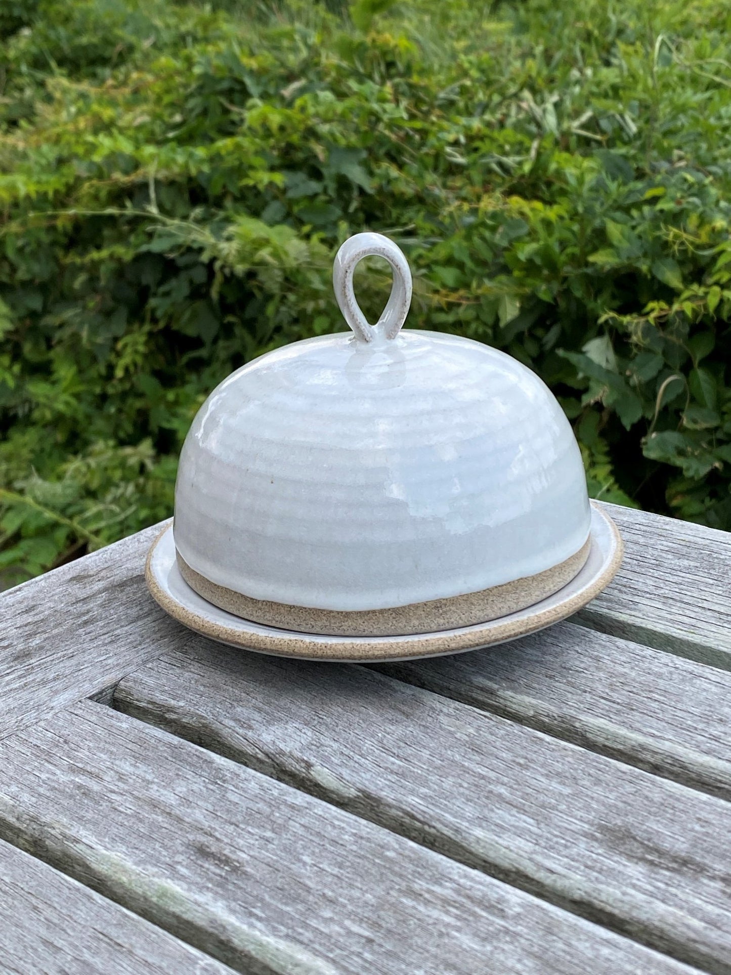 Pottery Round Butter Dish - RAMIREZ ZANOTTY- Buttery Dish
