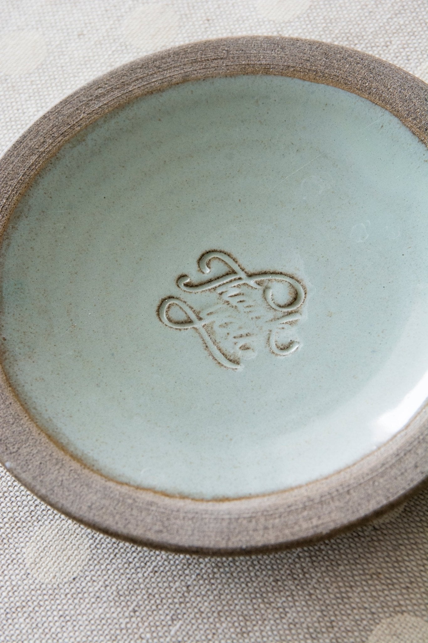 Pottery Trinket Dish - "Thank You" Engraved - RAMIREZ ZANOTTY- plates