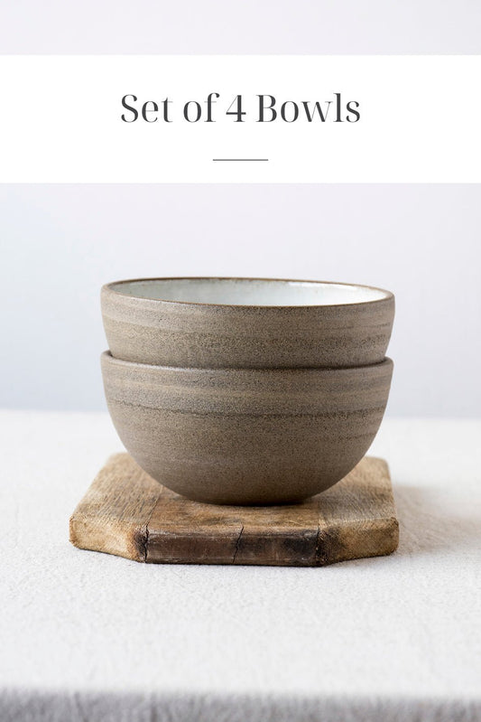 Rustic Soup Bowls, Set of 4 - RAMIREZ ZANOTTY - Bowl