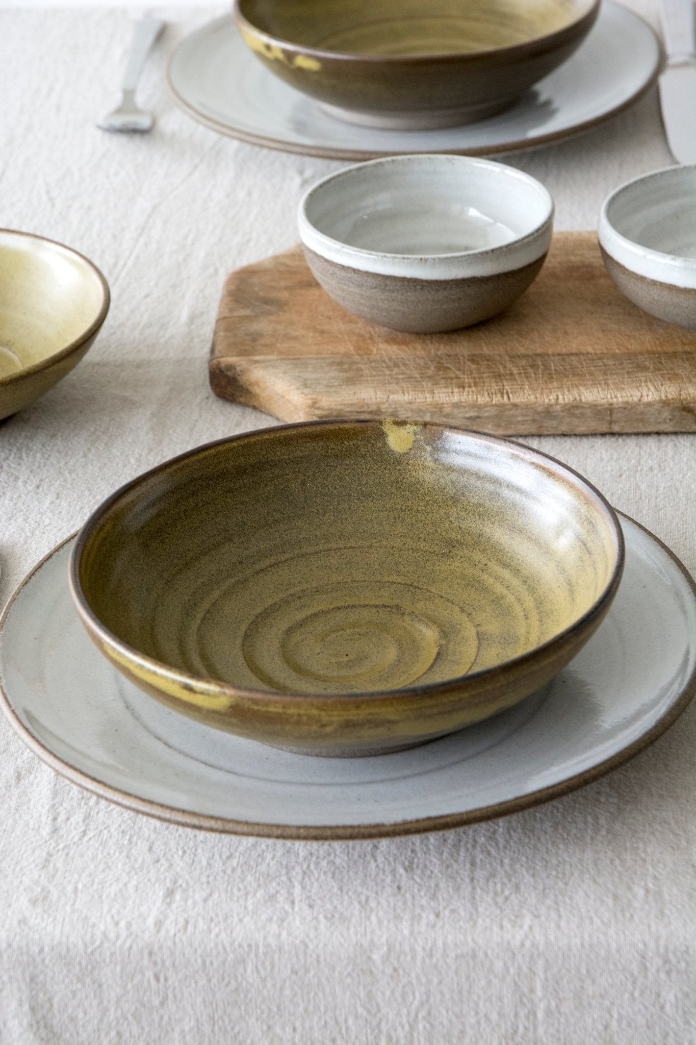 Rusty Gold Pasta Bowl - RAMIREZ ZANOTTY- Bowl