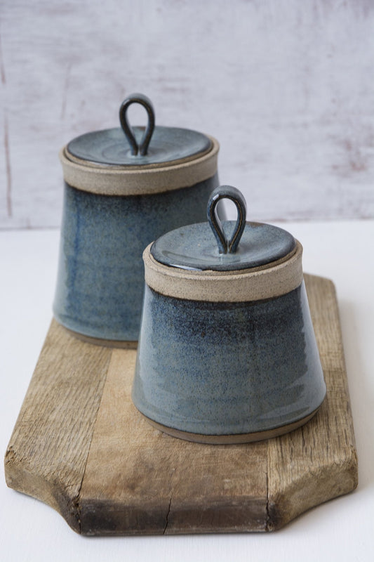 Set of 2 Ceramic Canisters - RAMIREZ ZANOTTY- canister