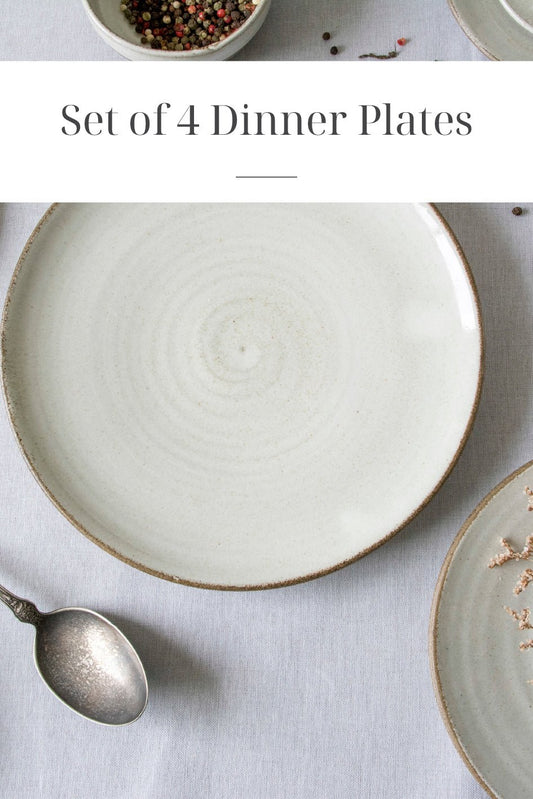 Set of 4 Dinner Plates - RAMIREZ ZANOTTY - plates