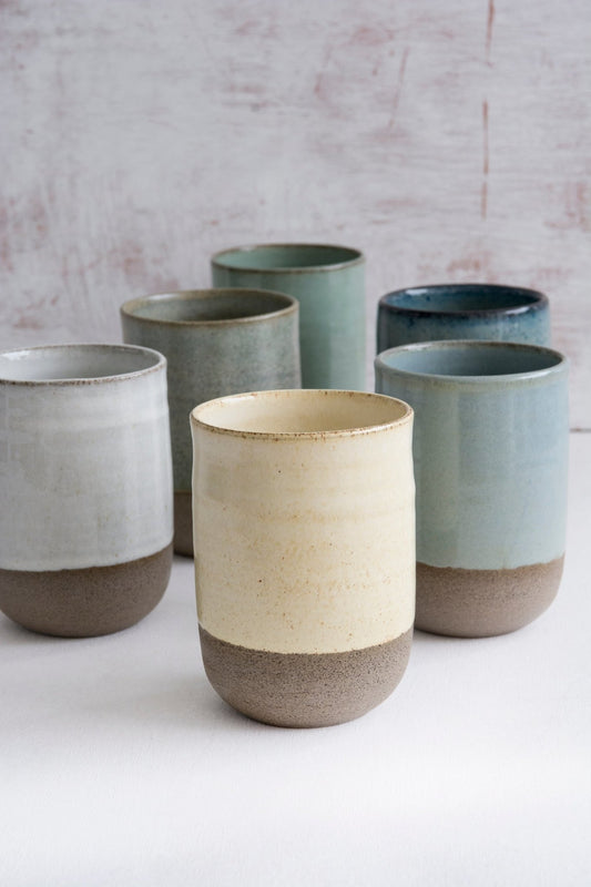 Set of 6 Ceramic Coffee Tumblers - RAMIREZ ZANOTTY- Mugs and Cups