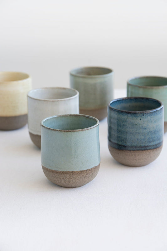 Set of 6 Ceramic Espresso Coffee Cups - RAMIREZ ZANOTTY- Mugs and Cups