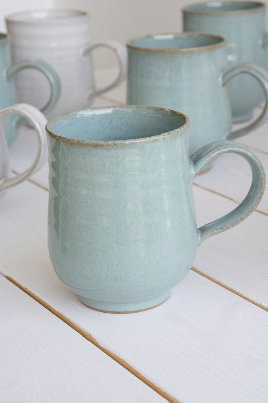 Slate Blue Pottery Coffee Mug, 14 fl oz - RAMIREZ ZANOTTY- Mug