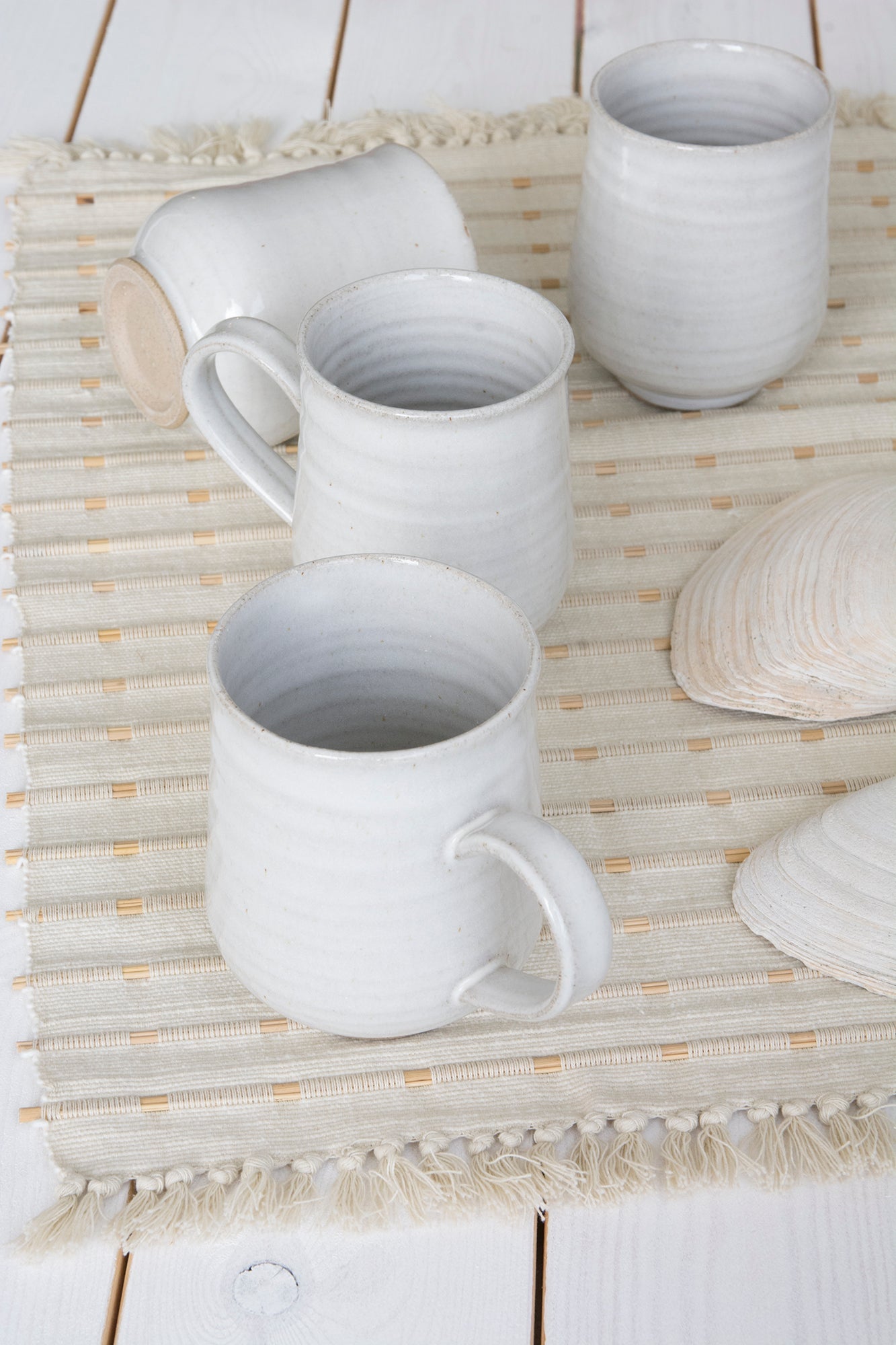 Slate Blue Pottery Coffee Mug, 14 fl oz - RAMIREZ ZANOTTY- Mug