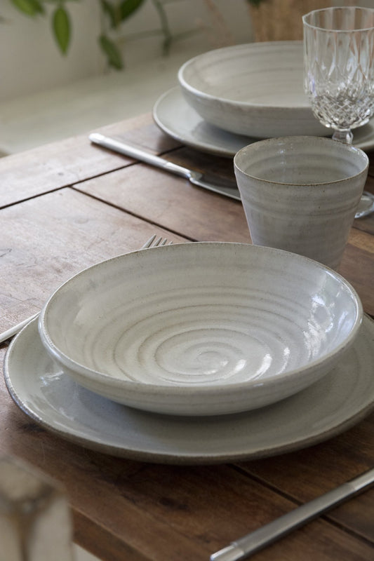 White Rustic Pasta Bowl - RAMIREZ ZANOTTY- Bowl