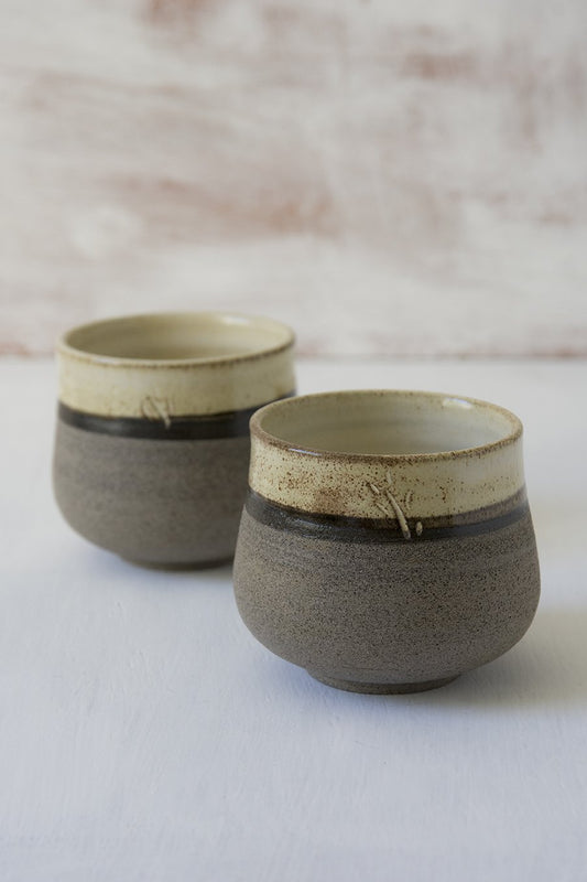 Yellow Ceramic Mugs Without Handles - RAMIREZ ZANOTTY - Mugs and Cups